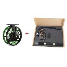 Fly fishing wheel CNN cutting fly wheel (Option: Green-A3 with winder)