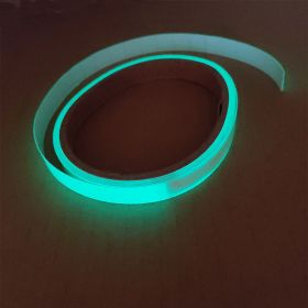 Super Bright Luminous Tape Sticker Self-luminous Fluorescent Strip Green Light (Color: Green)