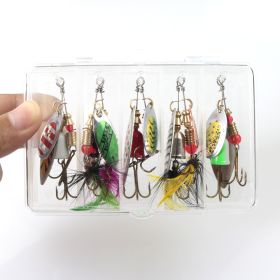 10 Luya Bait Set Rotating Sequins (Option: A set)