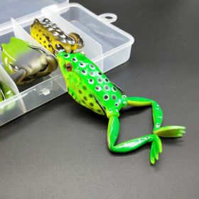 Tossing Lure Soft Leg No Modification Snakehead Special Killing Fishing Black King Floating Box (Option: Green-5.5cm)