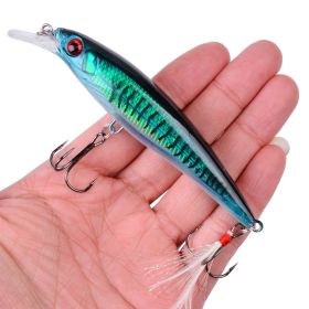 New Mino Artificial Lure Plastic False Bait (Option: H2-Feather Hook)